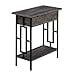 thumbnail image 3 of Convenience Concepts Town Square Flip Top End Table with Charging Station, Weathered Gray/Black, 3 of 4