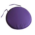 thumbnail image 3 of Hvmvliv 11.8X11.8X0.71in Indoor Outdoor Round Seat Cushions with Ties,Soft Polyester Fiber,Secure Fastening,Universal Size for Dining Chairs,Garden,Patio,Bistro,Home,Office Purple, 3 of 9