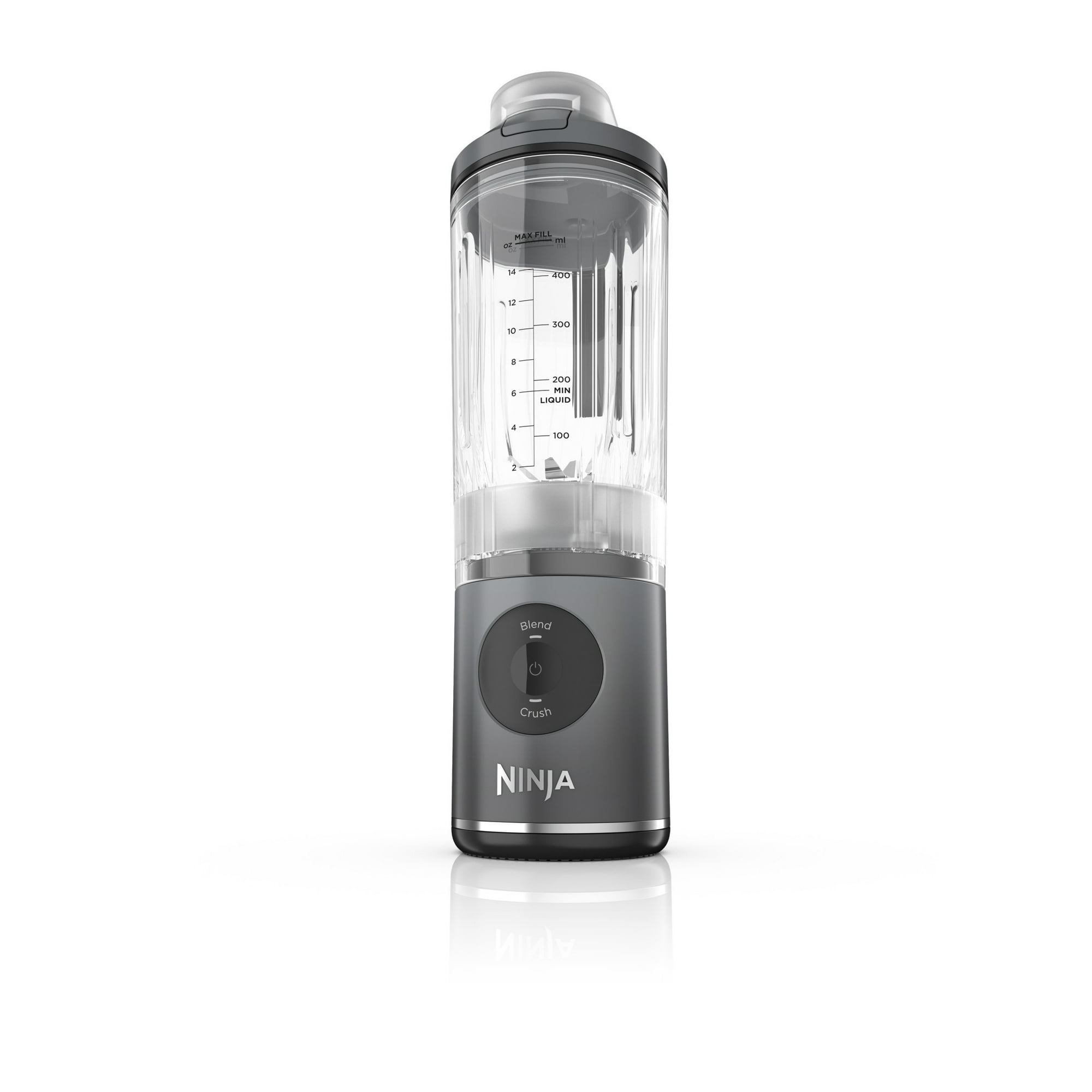 Ninja Blast MAX 20-Oz Portable Personal Blender, Twist & Go Vessel, Smoothie, Frozen Drinks, Ice Crush, BC200GY Gray