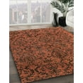 thumbnail image 2 of Ahgly Company Indoor Square Abstract Saffron Red Oriental Area Rugs, 5' Square, 2 of 6
