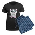 thumbnail image 5 of CafePress - White Kitty Women's Dark Pajamas - Women's Short Sleeve Print T-Shirt and Pants Dark Cotton Pajama Set, 5 of 7
