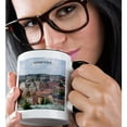 thumbnail image 2 of 3drose, City in Lithuania, 11oz Two-tone Black Mug, 2 of 6
