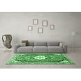 thumbnail image 3 of Ahgly Company Indoor Rectangle Medallion Emerald Green Traditional Area Rugs, 2' x 3', 3 of 4