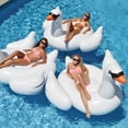 thumbnail image 2 of Flamenco inflable gigante de 150CM y 60 pulgadas para adultos y niños, flotador de Piscina de Cisne y unicornio, anillo de natación, juguetes para fiesta en el agua, 2 of 4