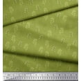 thumbnail image 3 of Soimoi Green Cotton Cambric Fabric Leaves Print Fabric by the Yard 56 Inch Wide, 3 of 3