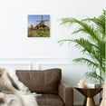 thumbnail image 2 of 3dRose, Windmills. North Holland. ZaanseSchans. Kalverpolderpad. Netherlands., 15x15 Wall Clock, 2 of 8