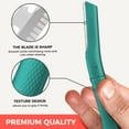 thumbnail image 4 of ZOMCHI Eyebrow Razor, Face Razors for Women&Men, Eyebrow Trimmer Shaper with Precision Cover, Facial Shaver with 6 Blades (Green), 4 of 6
