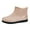 Khaki, variant on Women's Fashion Ankle B𝗈𝗈𝑡𝑠 S𝗅ip On Plastic Rain Shoes Wate𝗋proof Outdoor Casual Shoes Lightweight Non-S𝗅ip Booties So𝗅id Color Che𝗅sea Booties