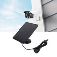 thumbnail image 1 of Solar Camera Battery Panel, 5V 4W Security Camera  For Micro USB C, IP65 Waterproof Camera  For Eufycam For Arlo Essential Spotlight For XL Spotlight Cameras., 1 of 8