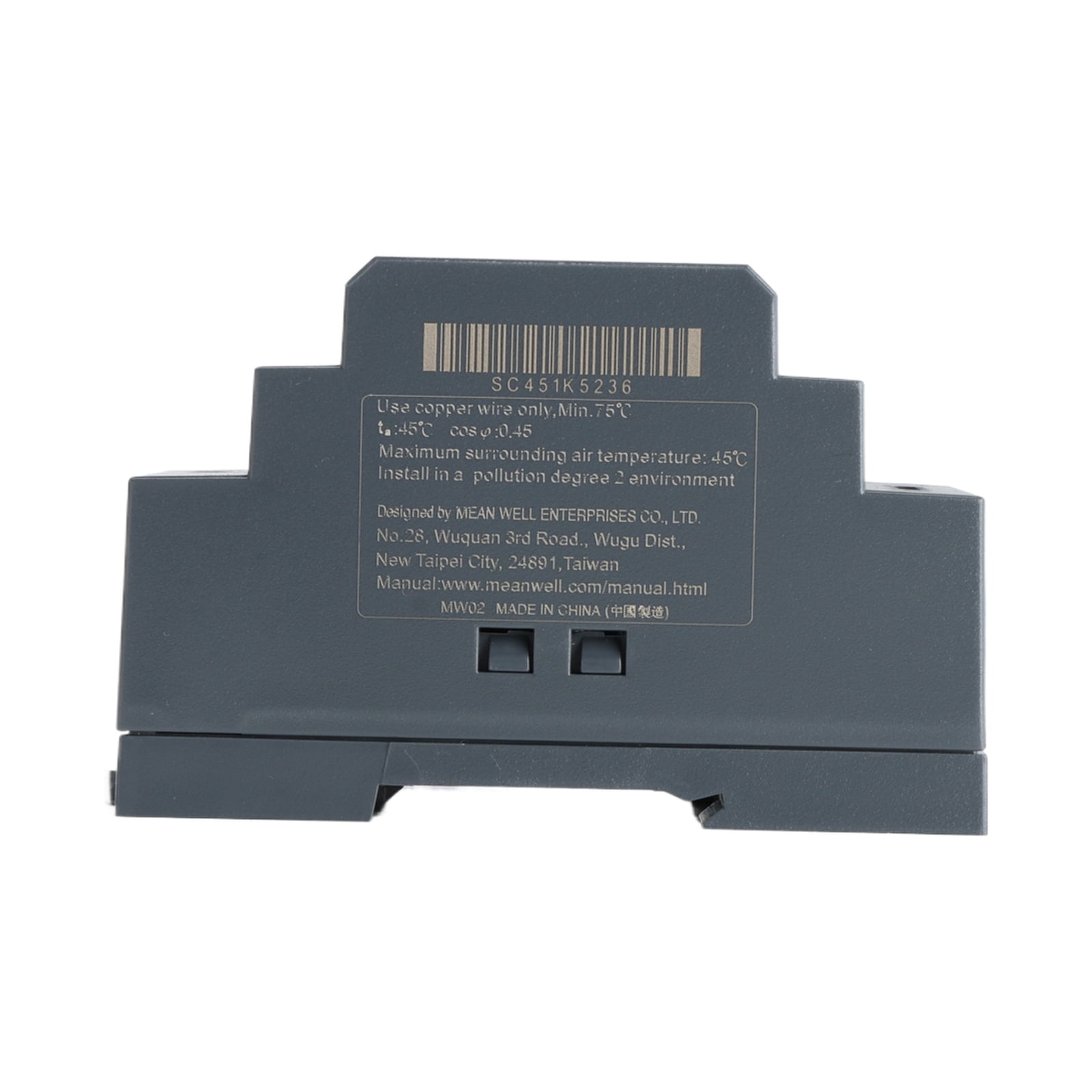 Feedannce 60W 24V 2.5A DIN Rail Power Supply, Industrial Grade for Automation MEAN WELL HDR-60-24