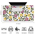 thumbnail image 5 of Long Mouse Pads for Desk,Pioneer Flower Floral Print Pattern Desk Mats on Top Of Desks, Desk Mouse Pad Extra Large with 3mm Non-Slip Base and Stitched Edge for Gaming,Office,Work,Home 47.3"x23.6", 5 of 6