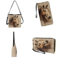 thumbnail image 4 of ZUXONGSY Painted Horse Print Crossbody Handbag with Leather Wallet for Women Lady Multipurpose Shoulder Bag with Leather Wallet Waterproof 2 Pcs Bucket Purse Set for Shopping, 4 of 4
