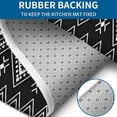 thumbnail image 4 of Black Geometric Striped Pattern Bathroom Rugs Sets 3 Piece,Toilet Cover Set,Absorbent Non Slip Bathroom Mats Sets with U-Shaped Contour Rug Toilet Rug Set, 4 of 5