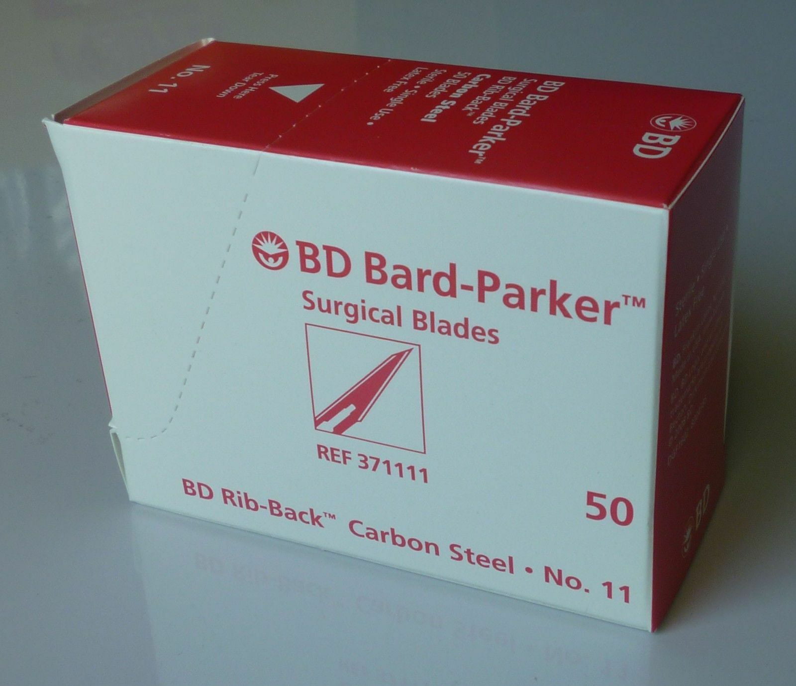 BARD PARKER STAINLESS STEEL SURGICAL BLADES #11 STERILE BOX OF 50 