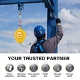 thumbnail image 4 of Kagrote 32 FT Fall Arrester Roofing Lifeline with Automatic Retractable Tether, Double Self-Locking Safety Harness for Construction, 4 of 9
