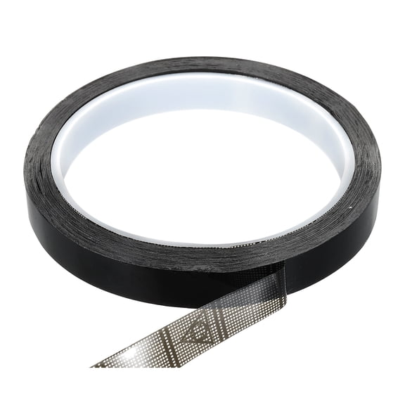 Antistatic Tape, 2.36 Mil Thick, 1/2 Inch x 39 Yards Conductive Adhesive Grid ESD Tape, Black
