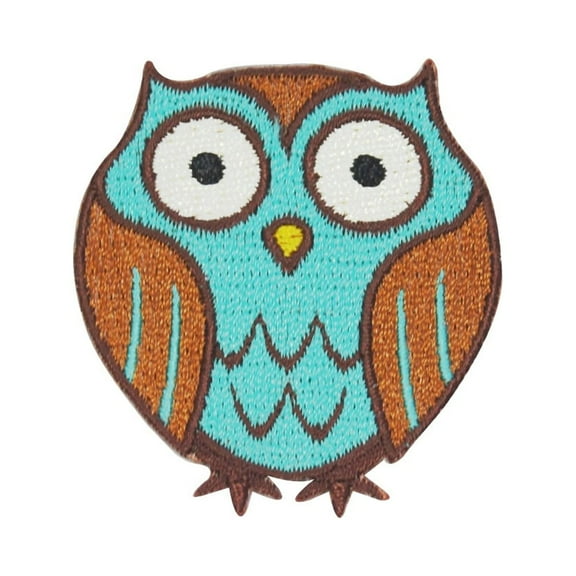 Cute Forest Owl Patch Give a Hoot Nocturnal Craft Embroidered Iron On Applique