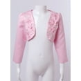 thumbnail image 7 of DPOIS Kids Girls Open Front Beaded Wedding Flower Shurg Bolero Cardigan Princess Dress Coat, 7 of 7