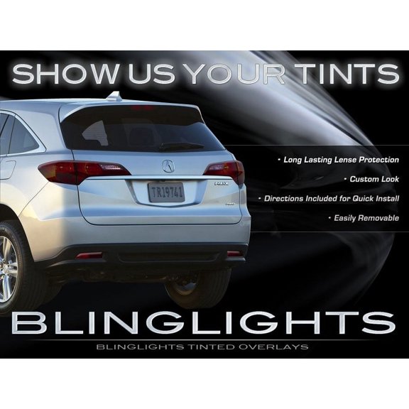 Acura RDX Tinted Taillight Covers Murdered Out Taillamp Overlays