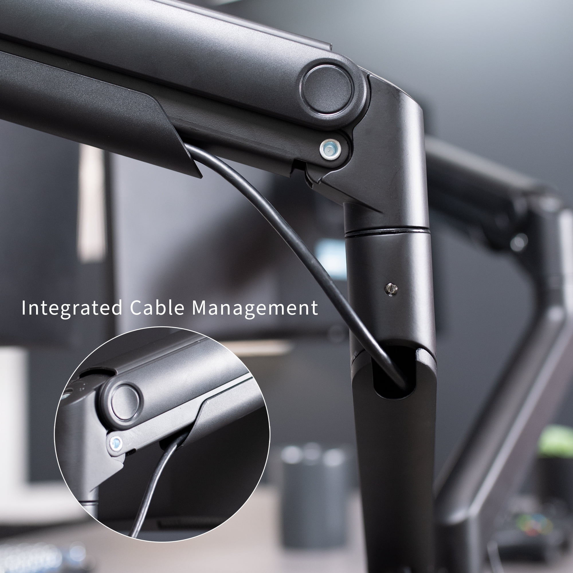 VIVO Mechanical Spring Dual Ultra Wide Monitor Mount, Fits up to 45" Screens