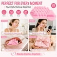thumbnail image 5 of 20PCS Triangle Powder Puff Set, Soft Velour Makeup Powder Puffs with Finger Strap, Reusable Face Powder Puff for Loose Powder, Foundation, Setting Powder and Makeup Blending, Pink, 5 of 8