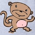 thumbnail image 2 of CafePress - Monkey Dancing - Cute Infant Baby Football Bodysuit, 2 of 3