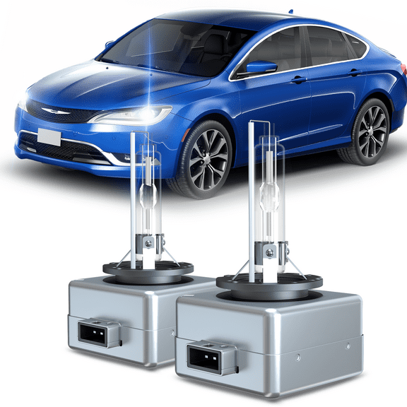 For 2015-2017 Chrysler 200 HID Headlights Bulb D3S Bi-Xenon High Low Beam Set