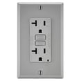 thumbnail image 1 of Leviton 013-GFTR2-0GY 20 Amp Grey Smartlock Pro Self-Test GFCI, 1 of 5