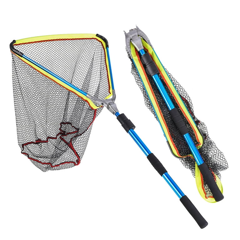 200cm/79Inch Folding Dip Net, Telescopic Aluminum Fast Fishing
