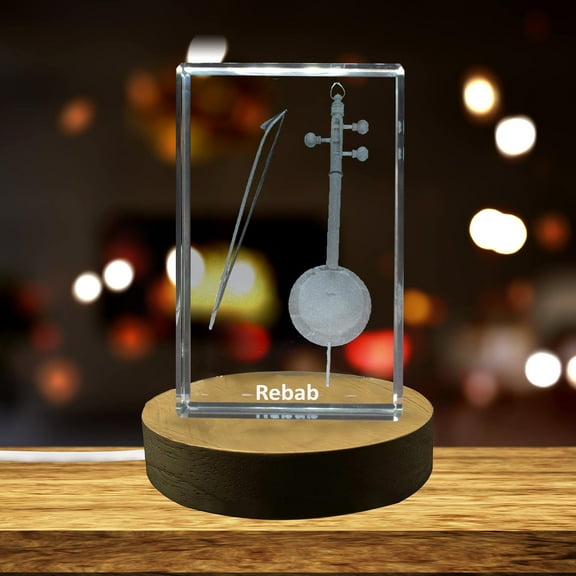 Rebab 3D Engraved Crystal 3D Engraved Crystal Keepsake/Gift/Decor/Collectible/Souvenir