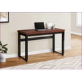 thumbnail image 4 of Desks, Computer/Home Office Standing Adjustable 48” L Laptop Modern Contemporary Brown Laminate Black Metal | Cherry | Particle Board, 4 of 15