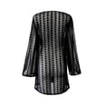 thumbnail image 3 of Ropa Playa Ocean Pacific para Mujer Top Tejido Corto Bies Contraste Cuello Redondo Negro Talla M, 3 of 4