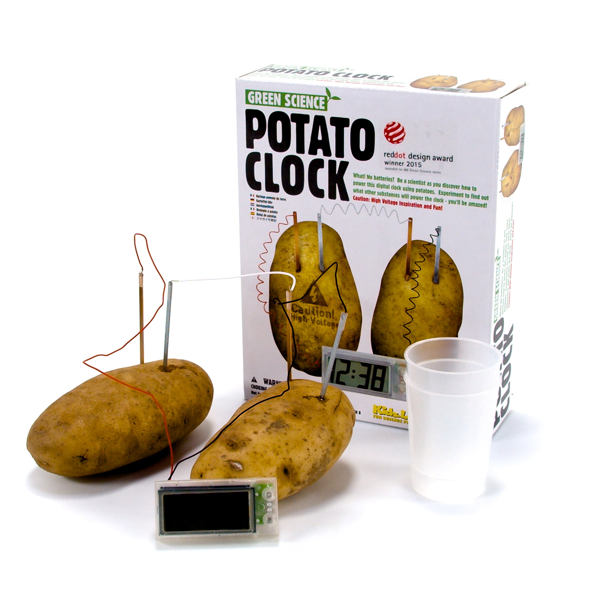 Education Learning Clock DIY  Potato Science Project Experiment Kit for Kids New 