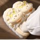 thumbnail image 1 of Hellokitty-Zapatillas de algodón con diseño de gato para mujer, bolso de invierno con tacón, lana bonita, además de terciopelo, zapatos de algodón, 2024, 1 of 3