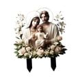 thumbnail image 3 of Solía ​​Holy Family Garden Speller Decoración de macetas Diseño creativo Placa decorativa 2D acrílico para patio trasero exterior al aire libre, 3 of 8