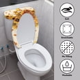 thumbnail image 3 of HELLHERO Sunflower Maple Leaf Bathroom Toilet Lid Cover Elastic Edge Toilet Seat Cover & 2-Piece Universal Adjustable, 3 of 5