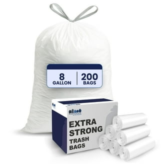 ホワイト・トラッシュ／WHITE TRASH Plasticplace 20-30 Gallon Plastic Garbage Liners, 200 Count, White