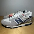 thumbnail image 1 of Men 9 - New Balance 996 Grey Blue Suede Shoes U996TE “Made In USA” New With Box, 1 of 6