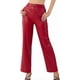 thumbnail image 1 of Faux Leather Pants For Women Solid Color High Waist Straight Leg Trousers Vintage 90s S-2xl, 1 of 3