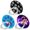 thumbnail image 1 of Soporte con forma de anillo de teléfono Bonoma, paquete de 3 patas de perro para teléfonos inteligentes, 1 of 7