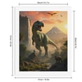 thumbnail image 2 of Paint By Numbers Kit for Adults Beginner - DIY Tropical Dinosaur Landscape Scene Canvas Painting Kits for Adults, Frameless Paint By Number for Adults for Home Wall Decor 16x20 Inch, 2 of 7
