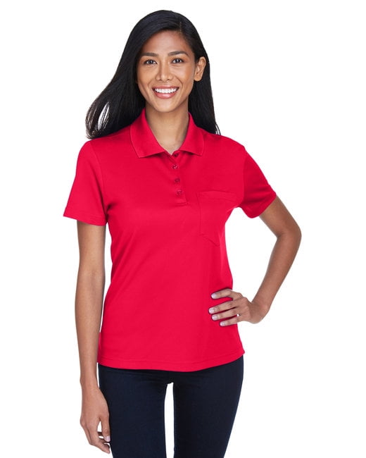 Core 365 Pinnacle Ladies Performance Short Sleeve Polo Shirt 78181 XXX-Large Classic Red 