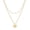 Layer Butterfly-Gold, variant on 18K Gold Plated Butterfly & Heart Layered Bead Necklace, Handmade Dainty Multi-Layer Choker Long Pendant Jewelry for Women