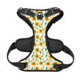 thumbnail image 5 of XMXY No Pull Dog Harness, Sunflower Template Flower Adjustable Reflective Pet Harness with Oxford Vest, X-Large Size, 5 of 9