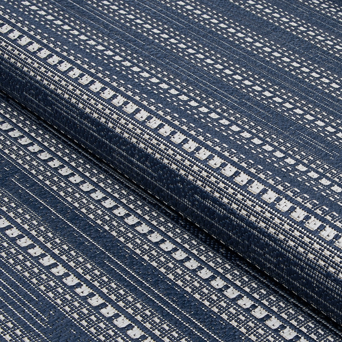 Couristan Afuera Beachcomber 3' x 5' Marine Striped Nautical Outdoor Rug