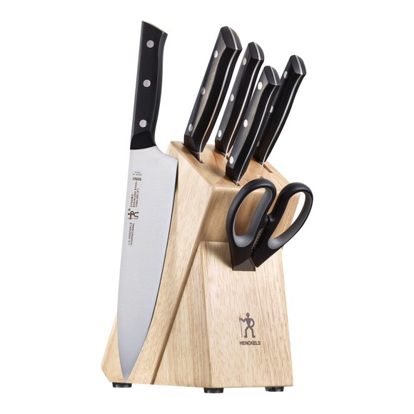 HENCKELS Dynamic 7 Piece Knife Block Set, Nature