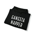 thumbnail image 6 of Gangsta Napper Funny Lazy Adult Unisex Pullover Sweatshirt Hoodie with Sayings Gift Men Woman. Black, 6 of 6