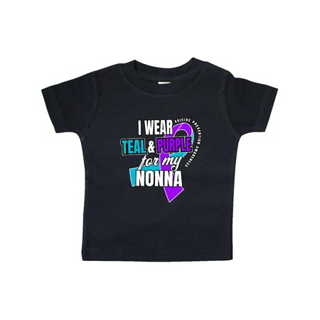 

Inktastic Suicide Prevention I Wear Teal and Purple for My Nonna Gift Baby Boy or Baby Girl T-Shirt
