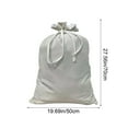 thumbnail image 3 of Festive Christmas Drawstring Gift Bag Large 27x19 Inch Reusable Holiday Party Favor Storage Tote for Santa Sleigh Presents Decor, 3 of 6
