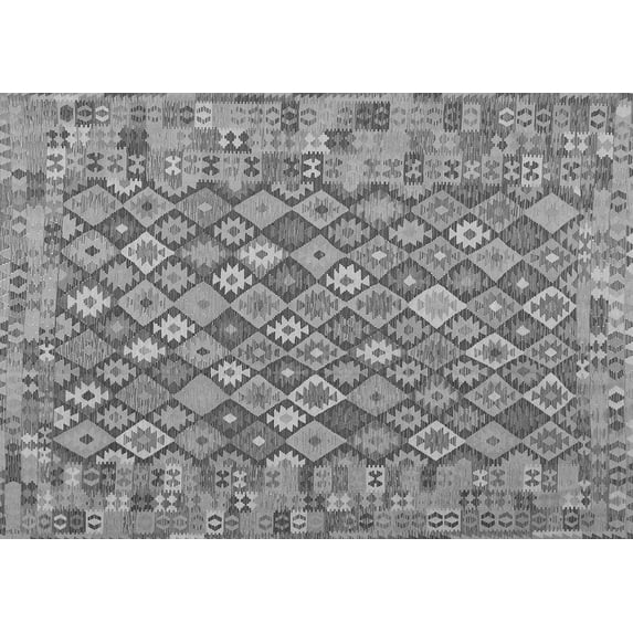 Ahgly Company Indoor Rectangle Southwestern Gray Country Area Rugs, 7' x 10'